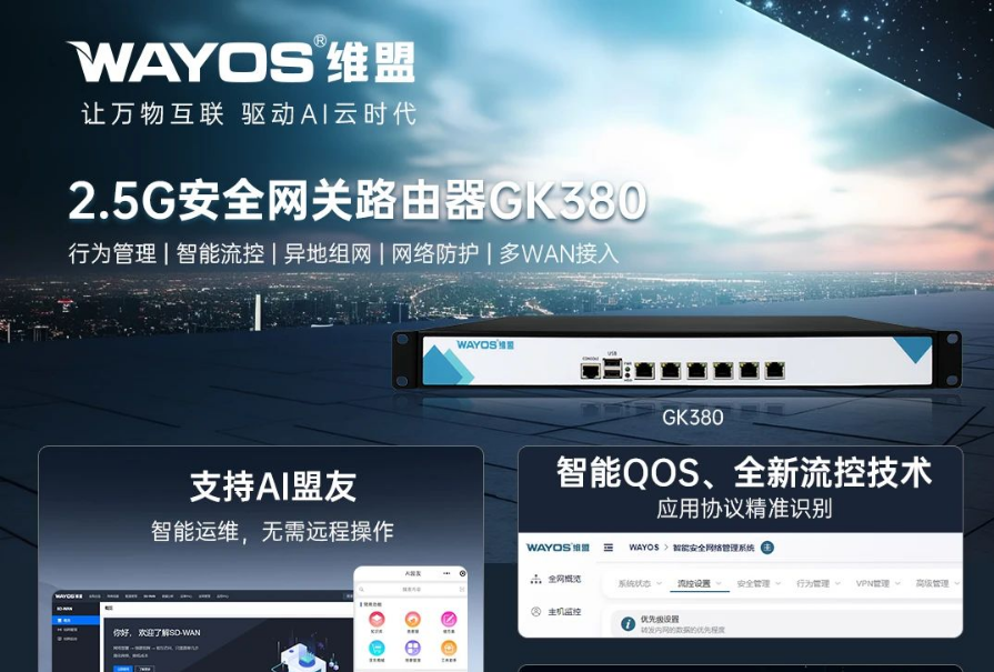 维盟GK380：2.5G极速端口，业务互